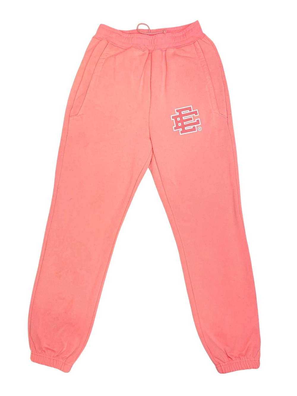 EE Eric Emanuel Pink Jogger Sweatpants Retro Heavy Casual Everyday Bottoms Pants
